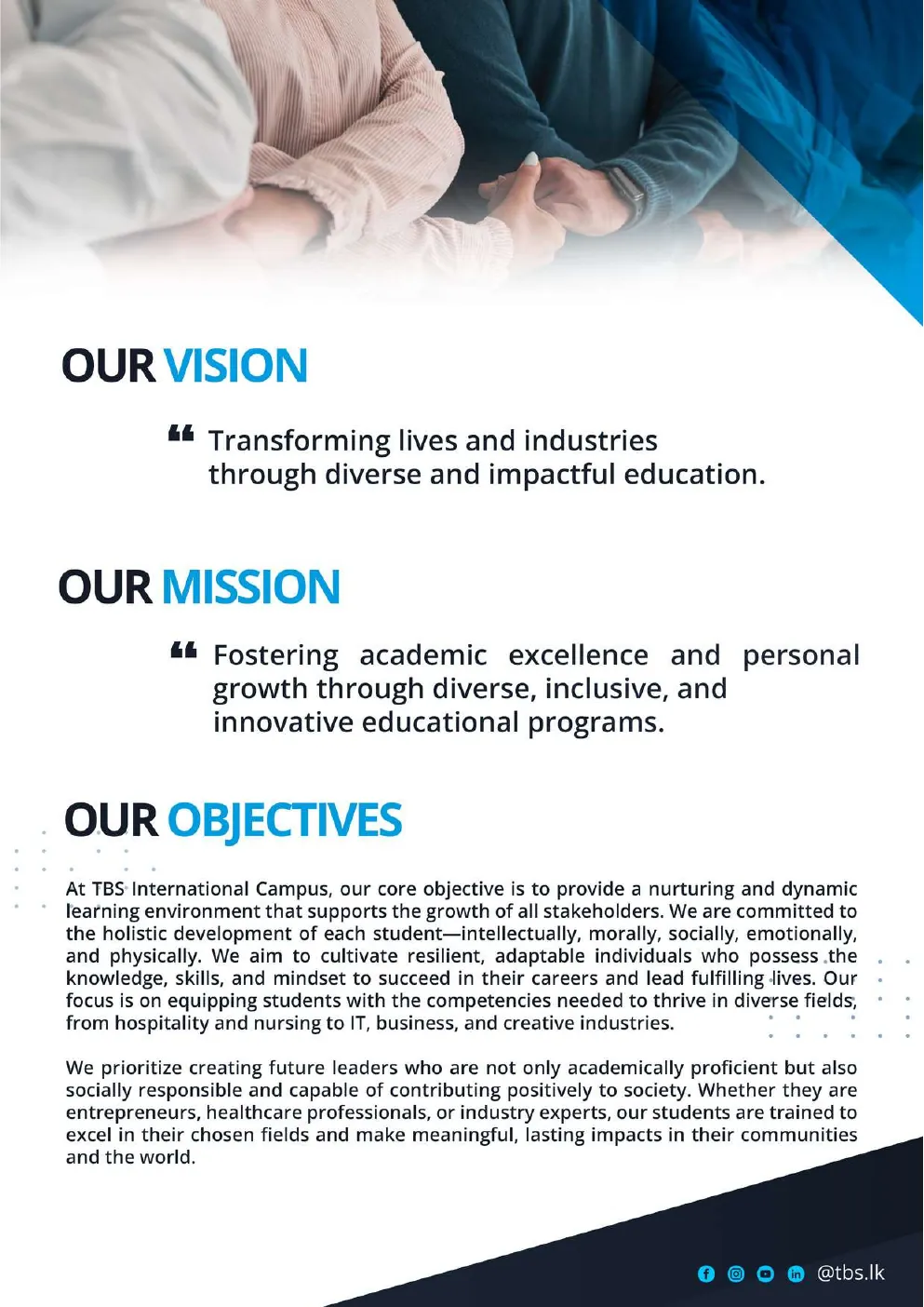 TBS vision mission and objectives